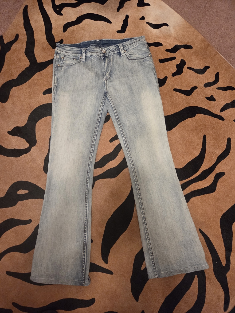 Light Blue Women's Boot Cut Jeans Size 13  31W X 30L